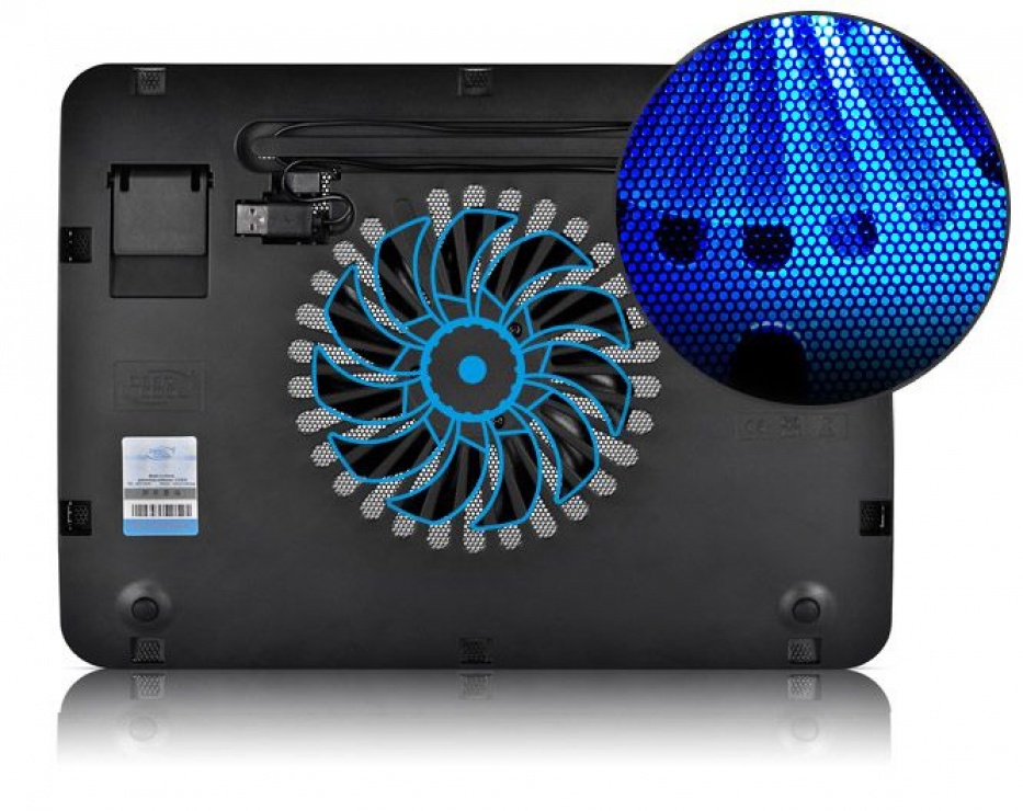 Imagine Stand notebook DeepCool 15.6" Blue LED, black, WINDPAL MINI-1